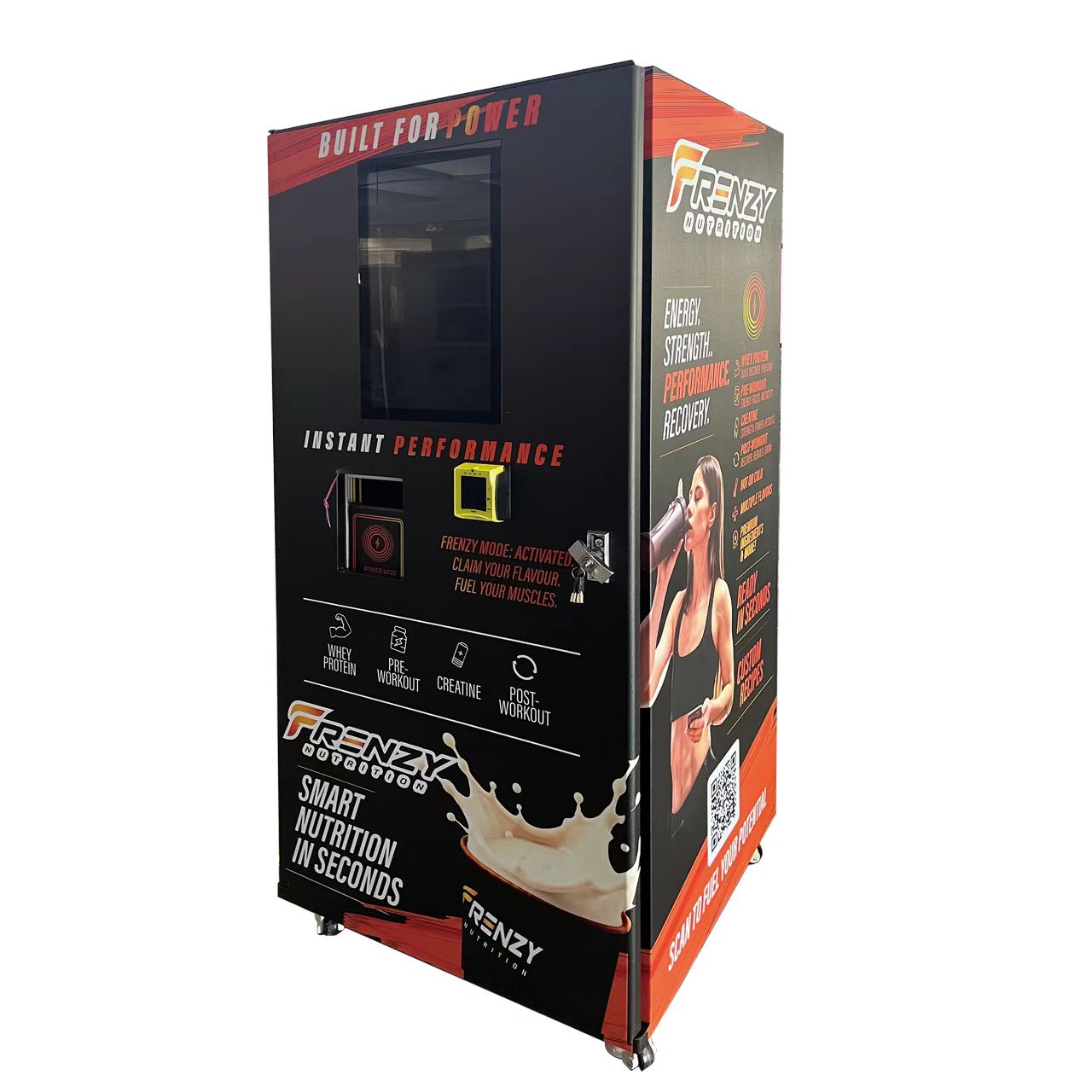 Commercial Self-Service Protein Beverage Vending Machine with 1800W Rated Power 6 Material Boxes and Adjustable Water Temperature 5-99°C